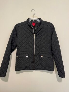 Guess Black Quilted Jacket - Women's XL